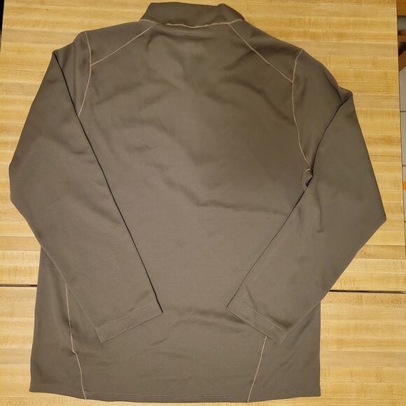 Eddie Bauer Sport 1/4 Zip Pullover Men’s Medium Brown Long Sleeve Outdoor Top - Picture 3 of 7